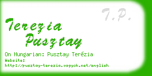 terezia pusztay business card