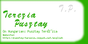 terezia pusztay business card